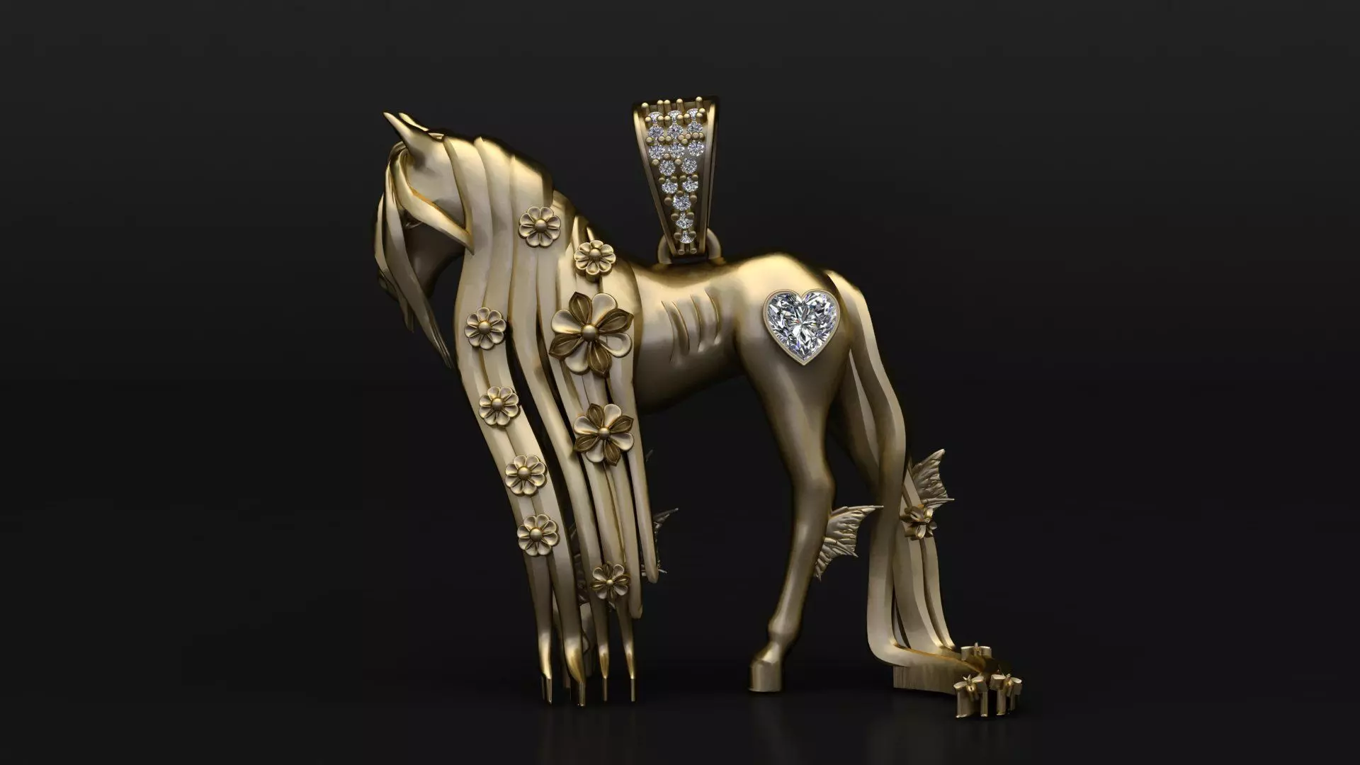 Fantasy Unicorn Diamond 3D print model