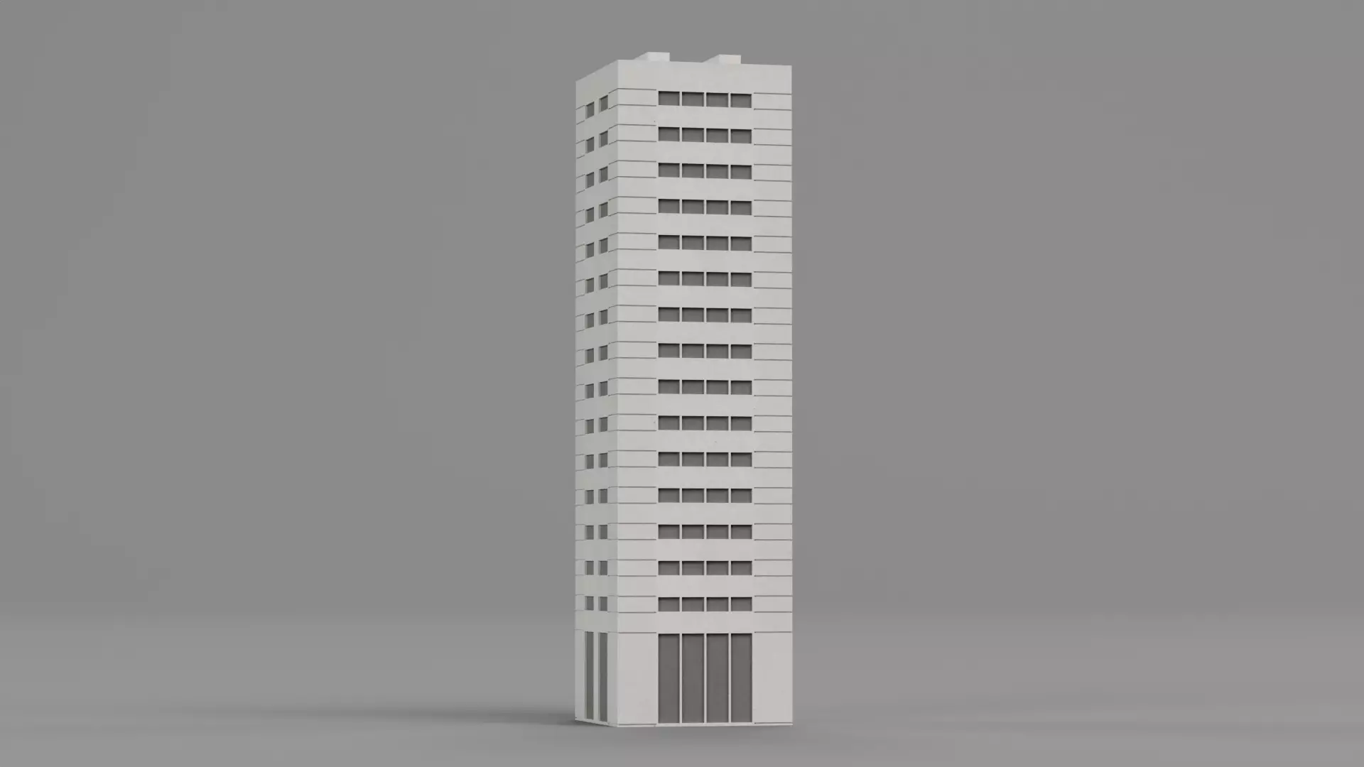 Paper Skyscraper V6 Low-poly 3D model_1