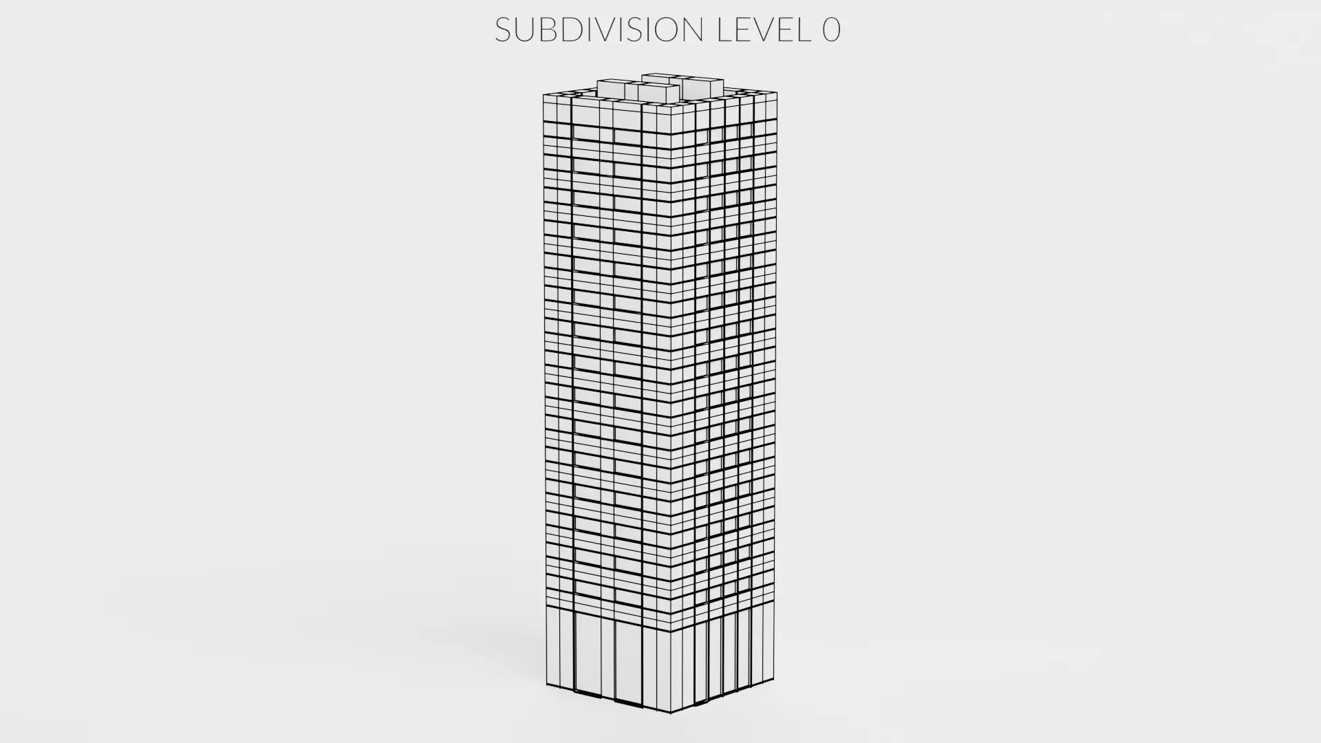 Paper Skyscraper V6 Low-poly 3D model_10
