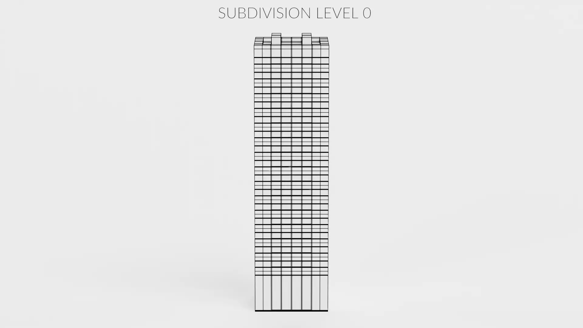Paper Skyscraper V6 Low-poly 3D model_8