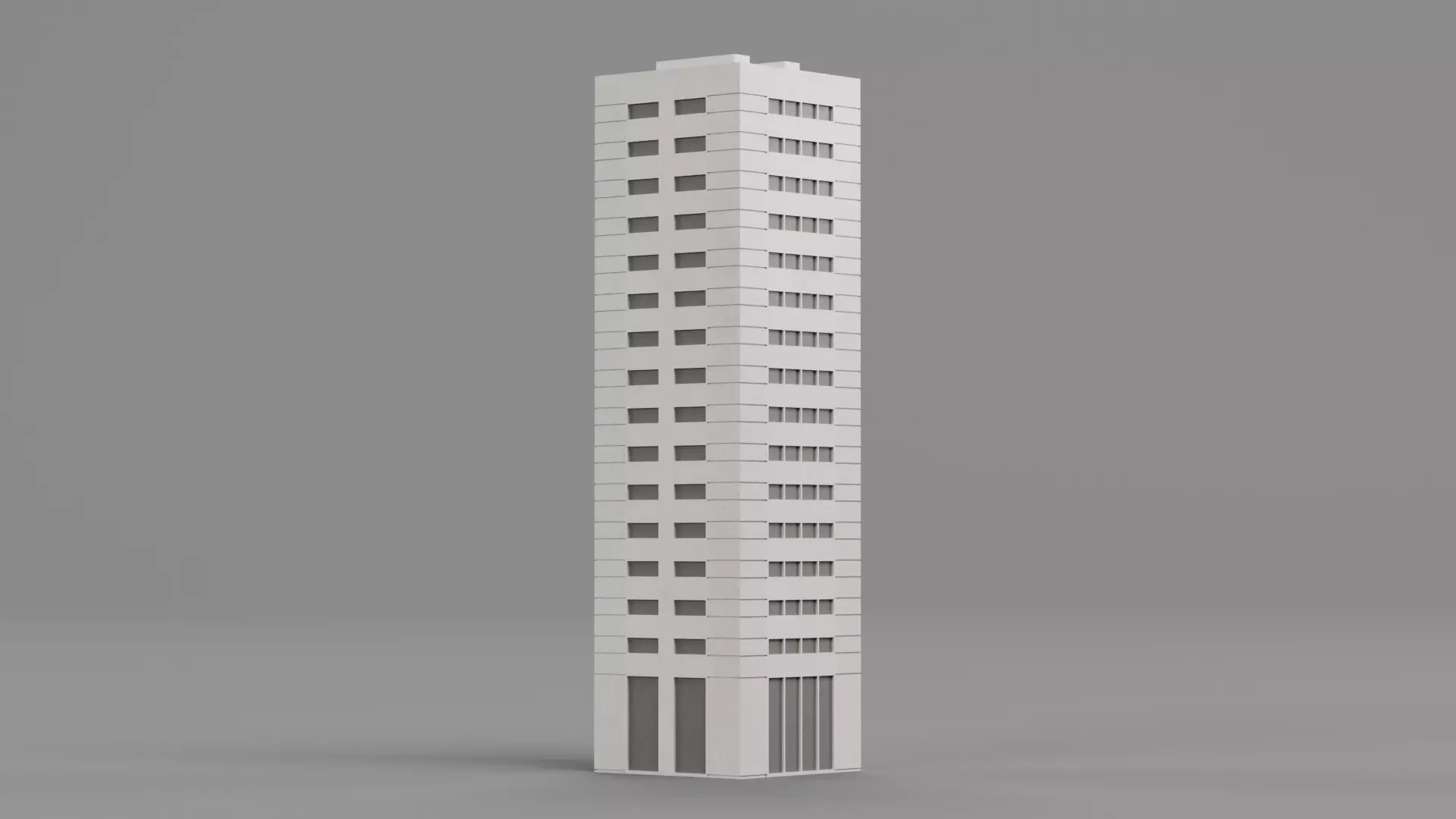 Paper Skyscraper V6 Low-poly 3D model_2