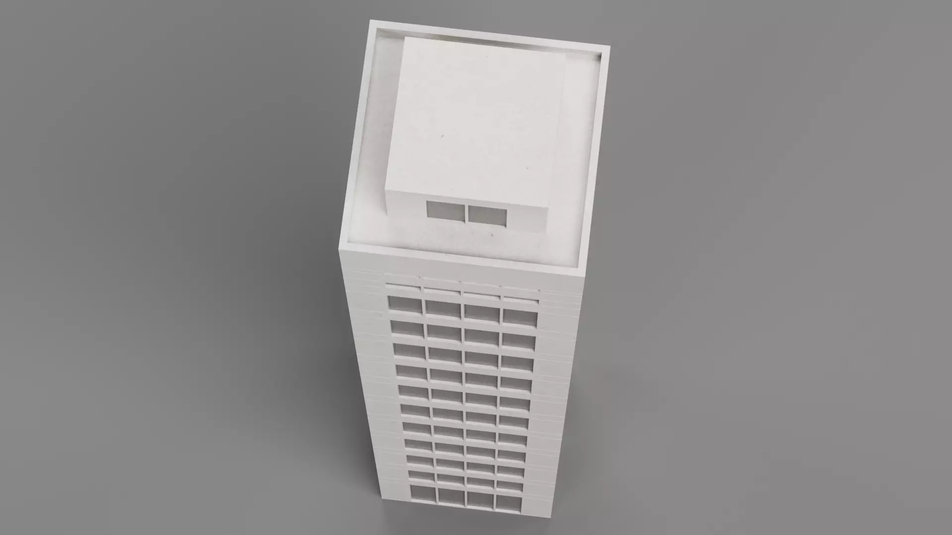 Paper Skyscraper V7 Low-poly 3D model_6