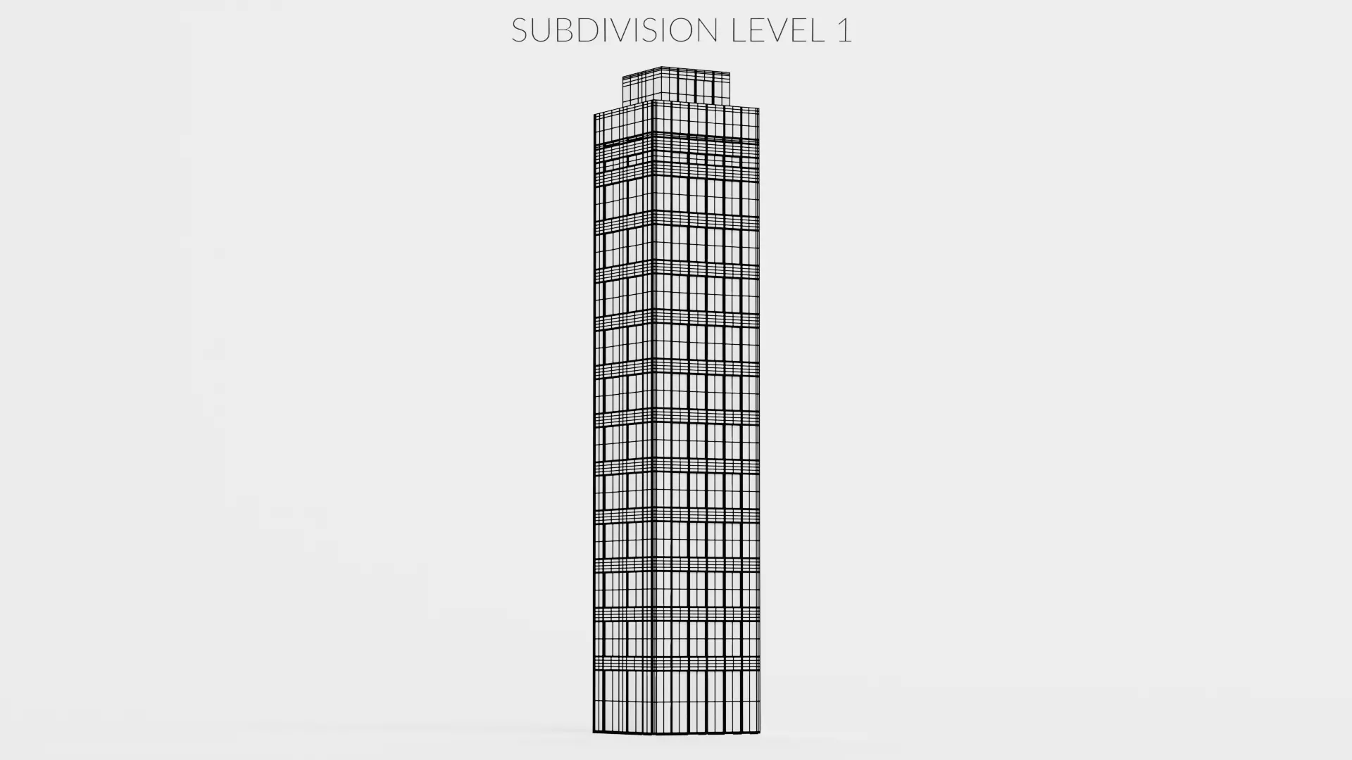 Paper Skyscraper V7 Low-poly 3D model_9