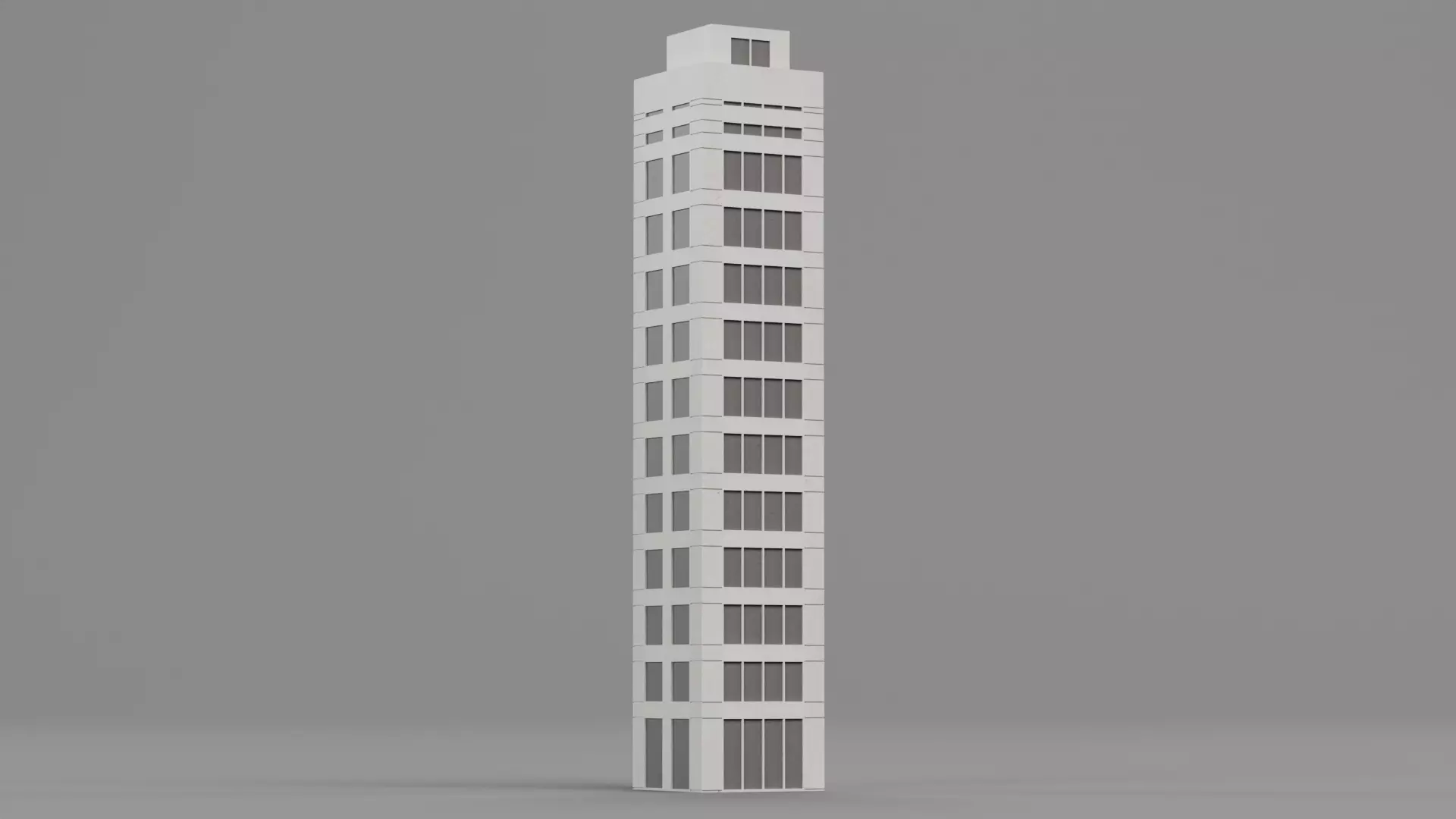 Paper Skyscraper V7 Low-poly 3D model_0