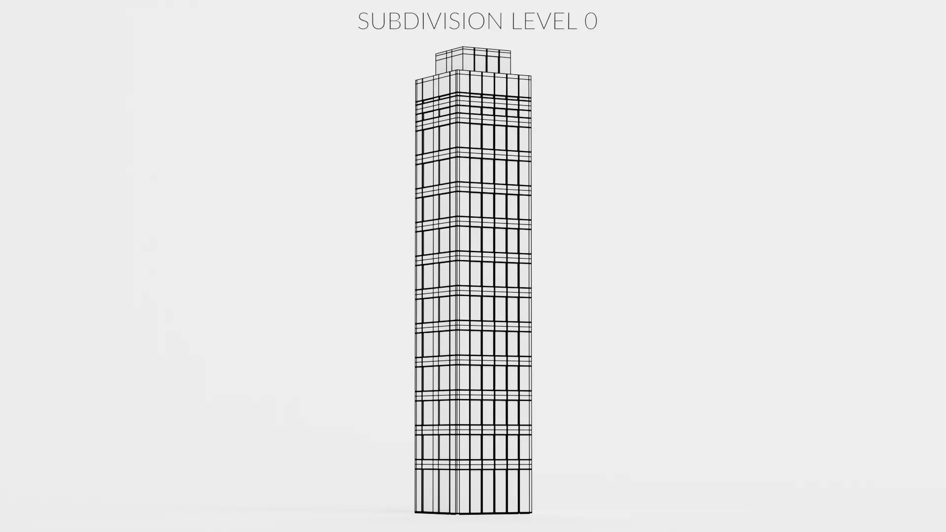 Paper Skyscraper V7 Low-poly 3D model_8