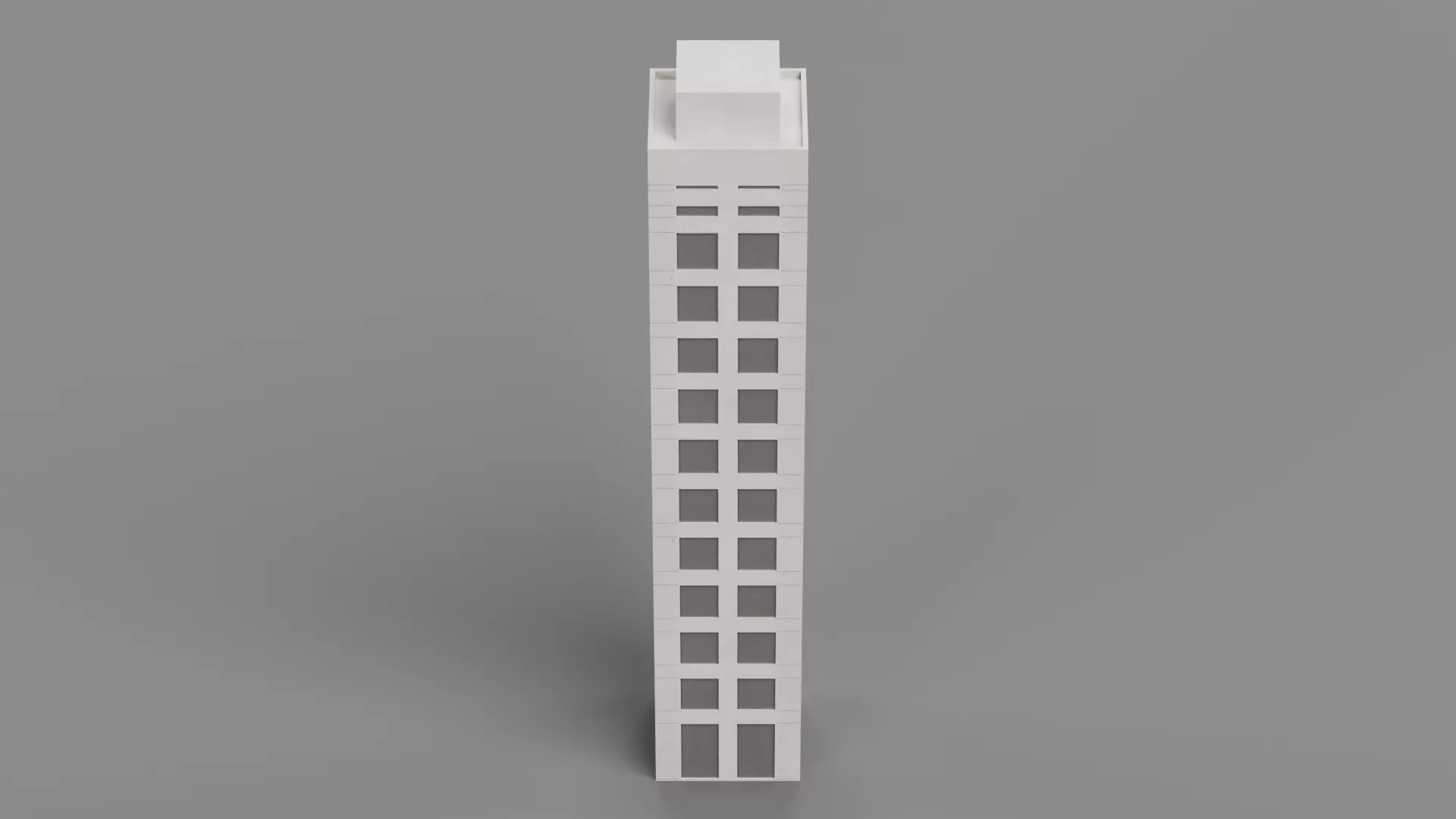 Paper Skyscraper V7 Low-poly 3D model_3