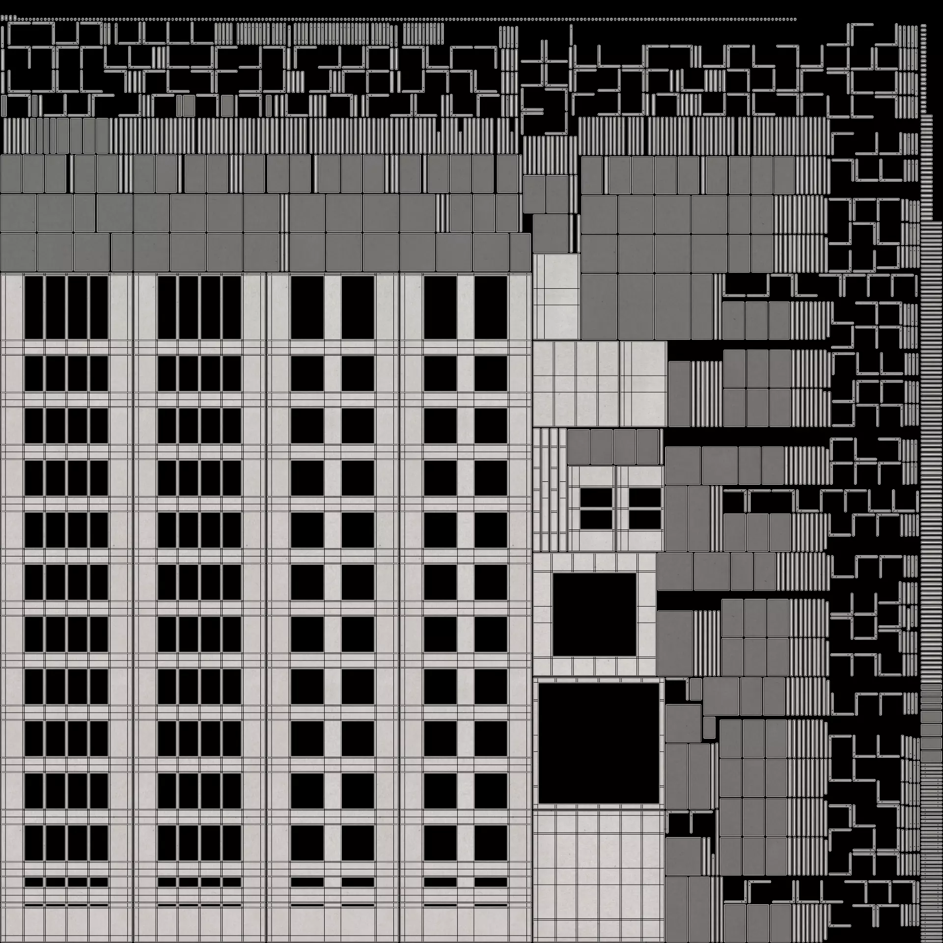 Paper Skyscraper V7 Low-poly 3D model_7