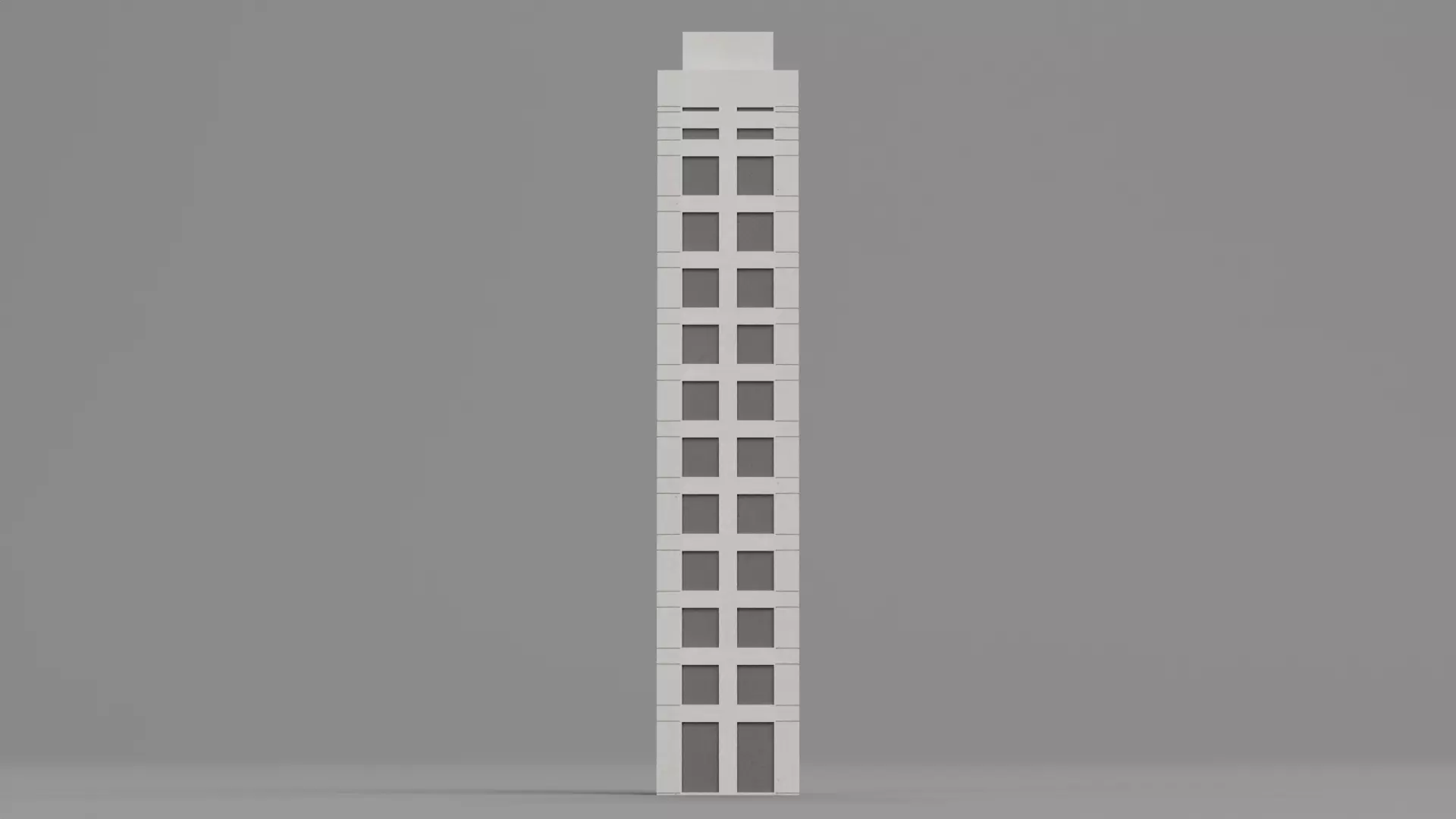 Paper Skyscraper V7 Low-poly 3D model_1