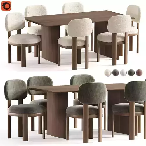 Anton Dining Chair and Table