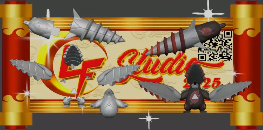 Pokemon Mega Excadrill 3D print model_2