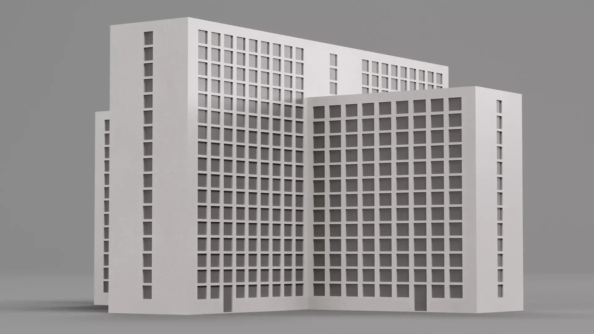 Paper Skyscraper V11 Low-poly 3D model_1