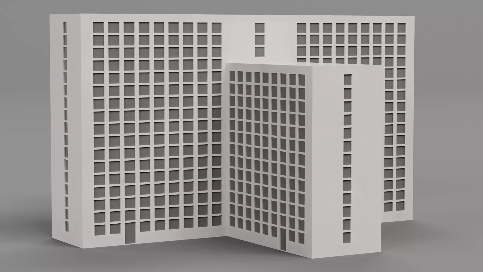 Paper Skyscraper V11 Low-poly 3D model_0