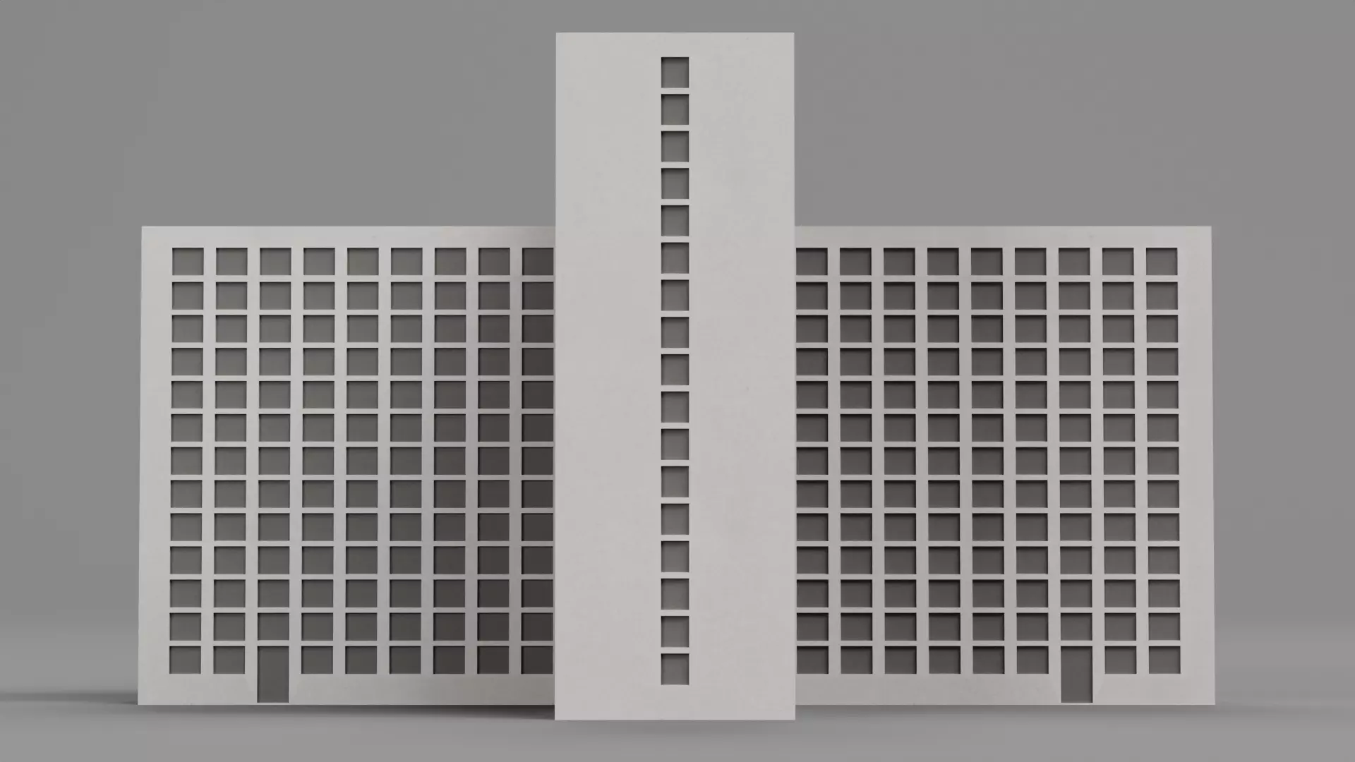 Paper Skyscraper V11 Low-poly 3D model_2