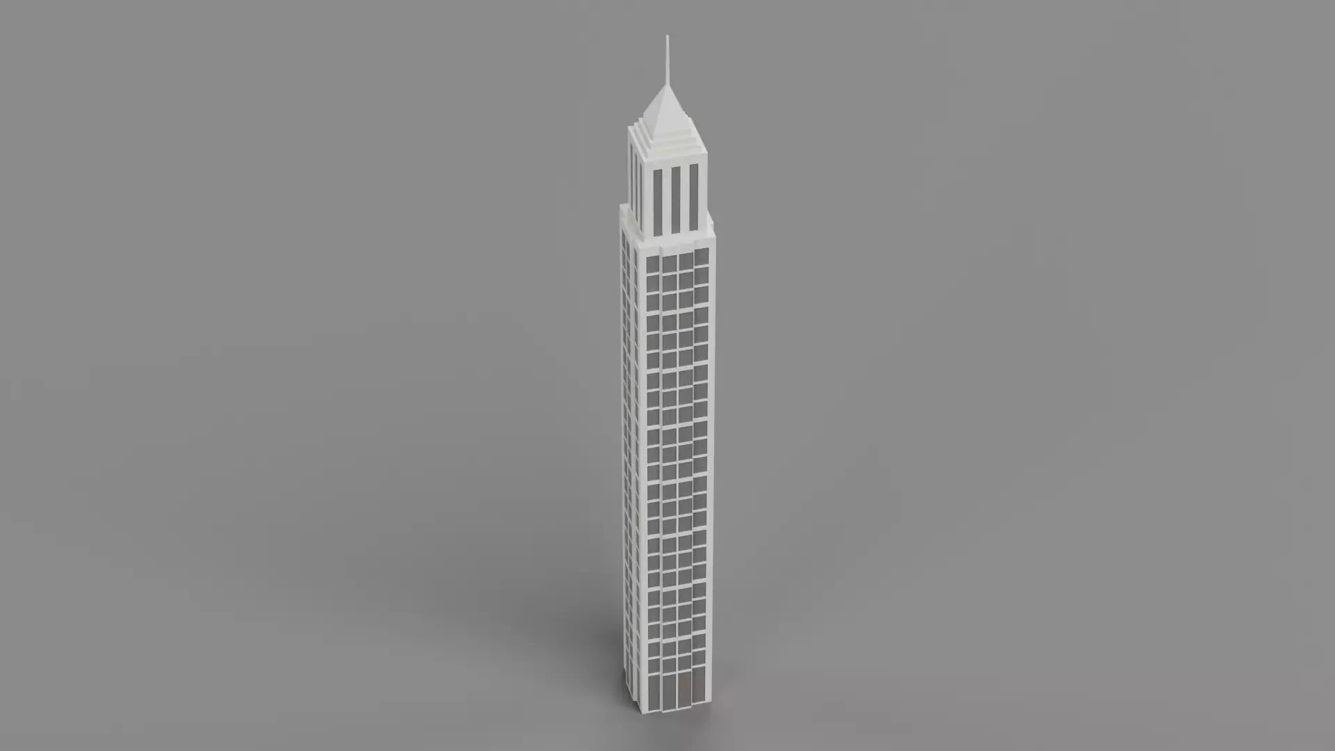 Paper Skyscraper V12 Low-poly 3D model_3