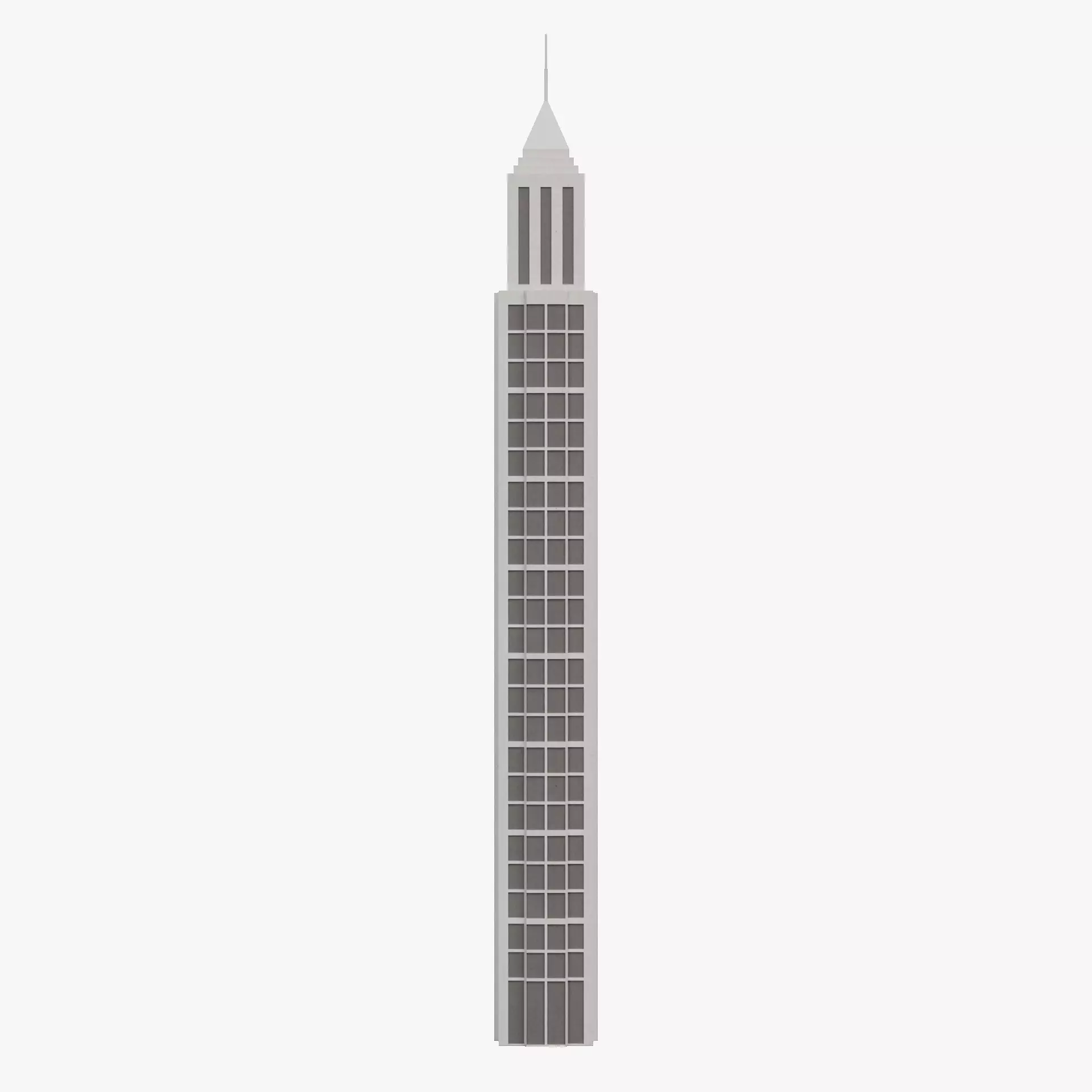 Paper Skyscraper V12 Low-poly 3D model_12