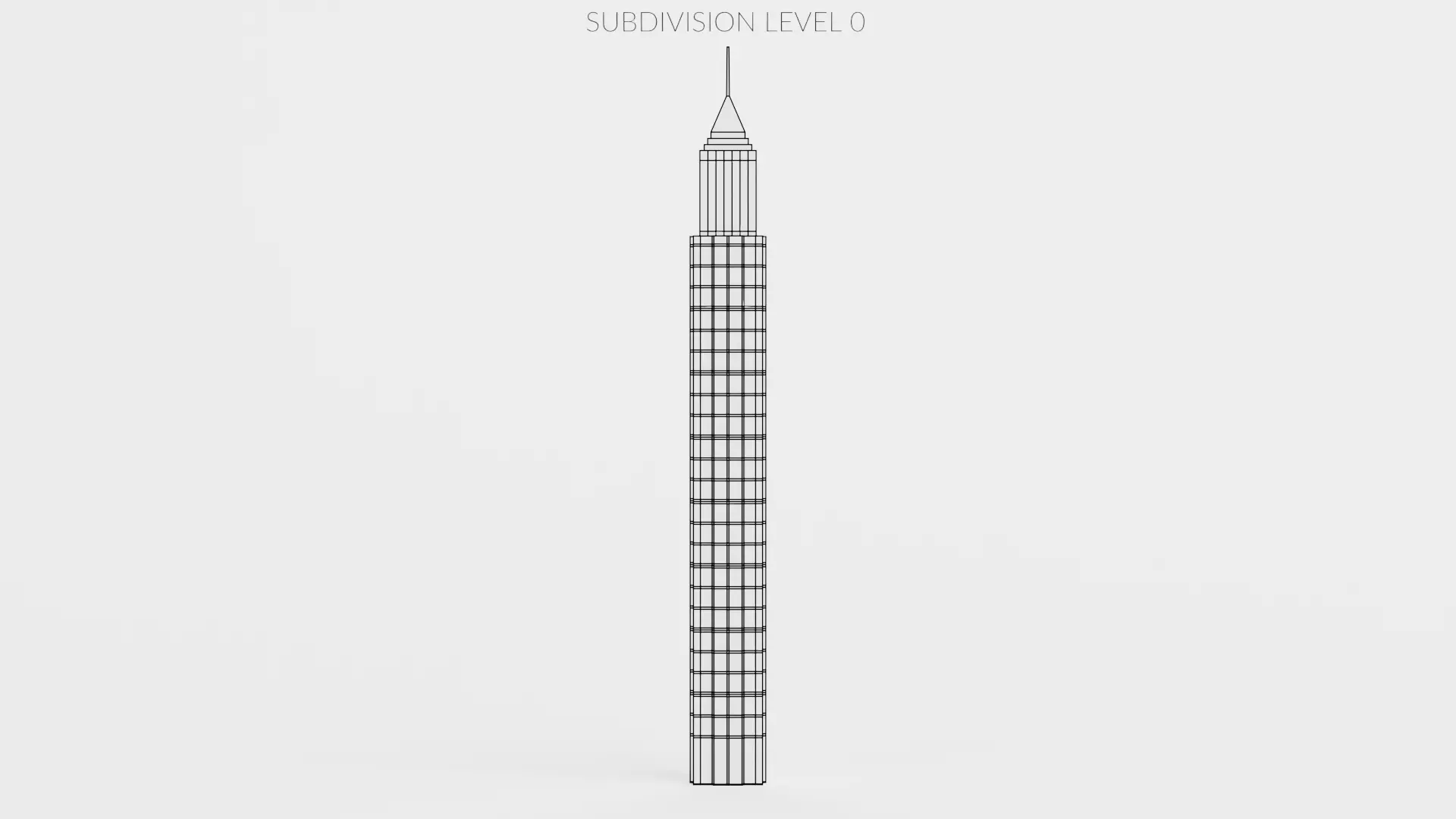 Paper Skyscraper V12 Low-poly 3D model_8