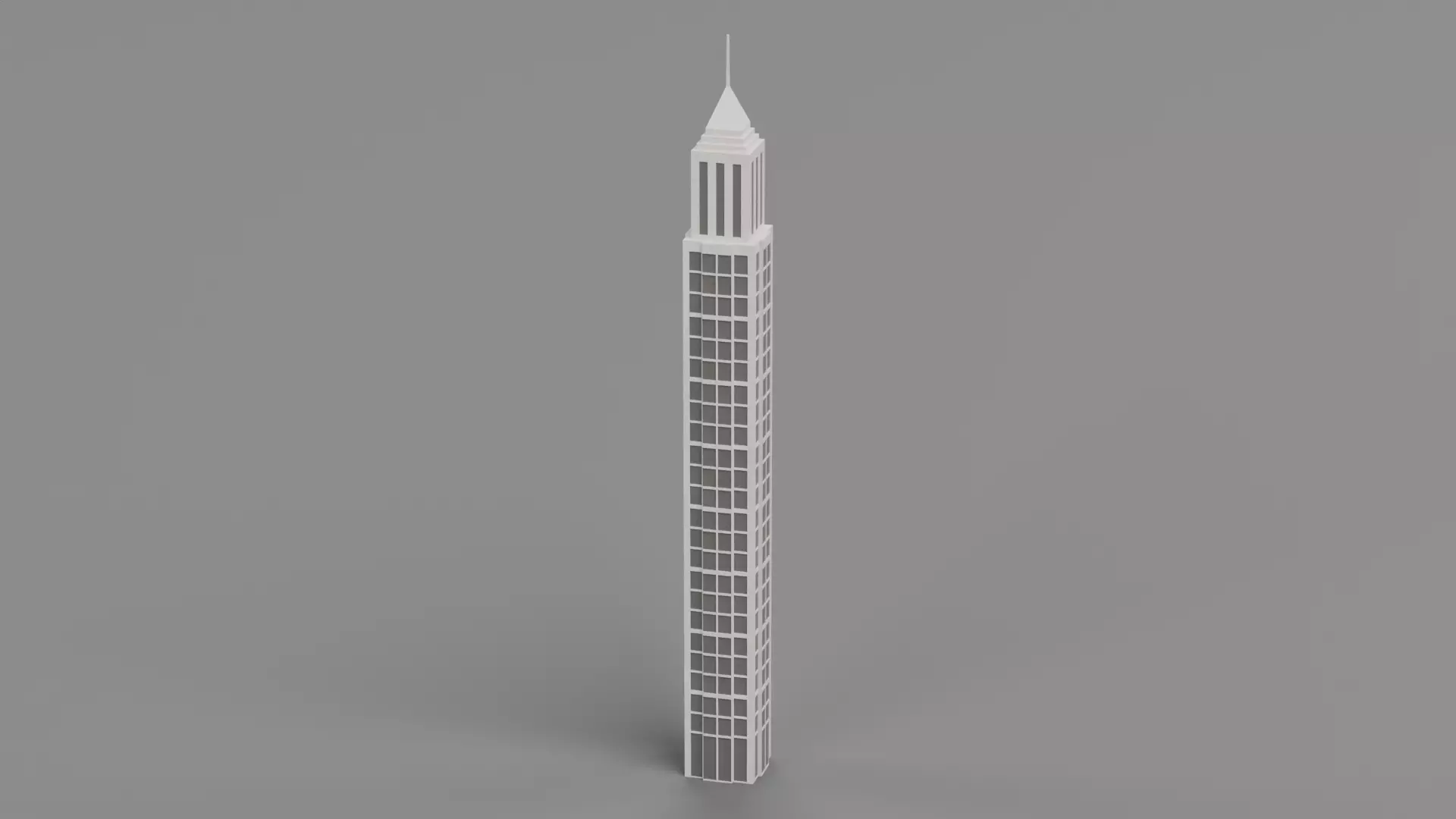 Paper Skyscraper V12 Low-poly 3D model_2