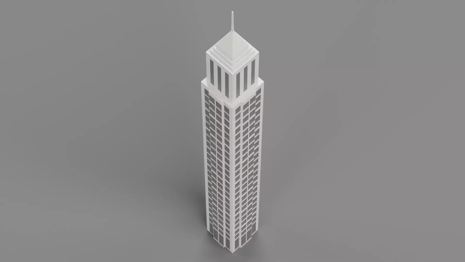 Paper Skyscraper V12 Low-poly 3D model_4