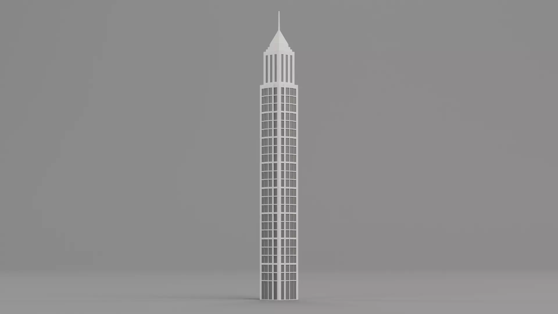 Paper Skyscraper V12 Low-poly 3D model_1