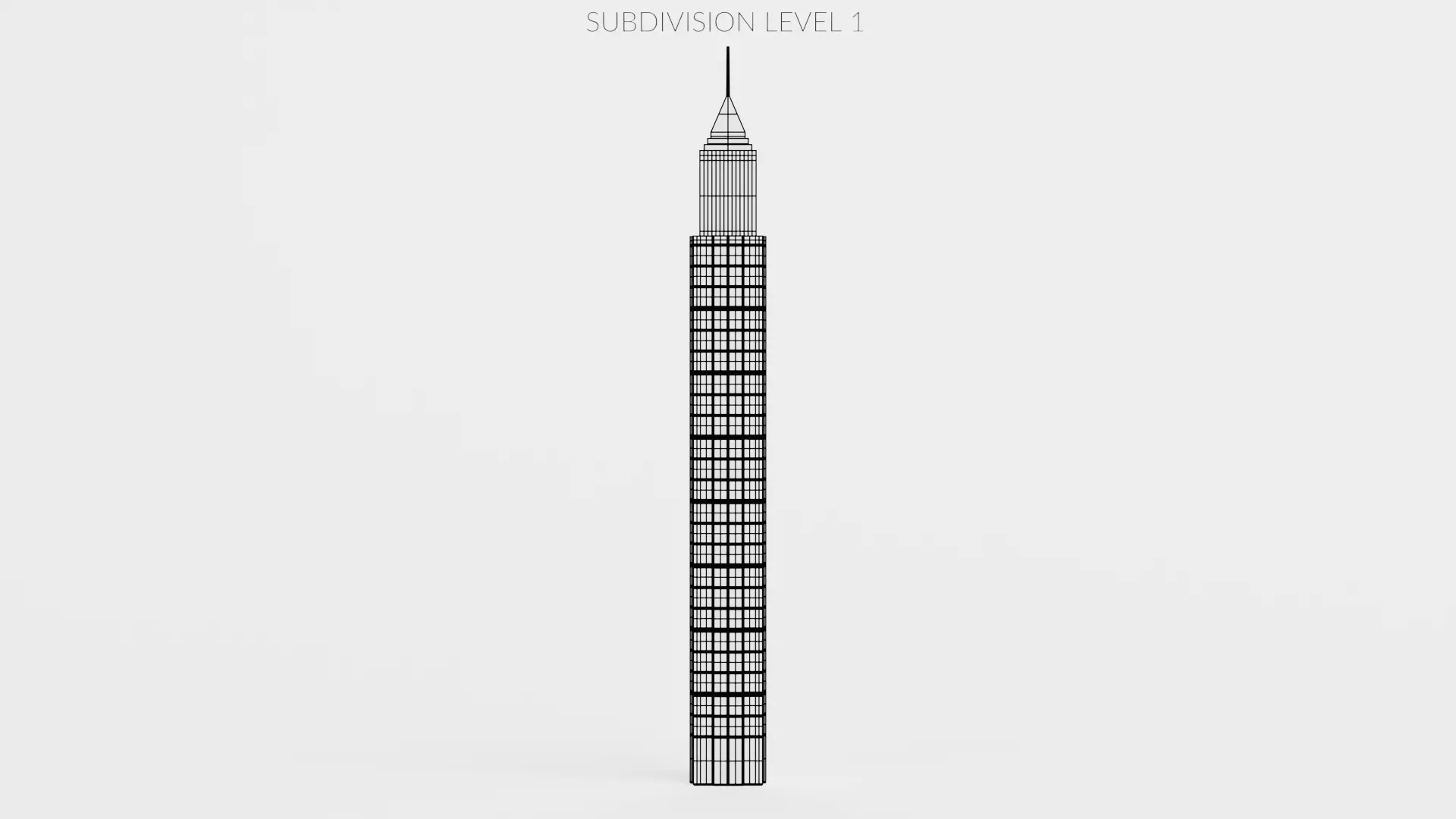 Paper Skyscraper V12 Low-poly 3D model_9