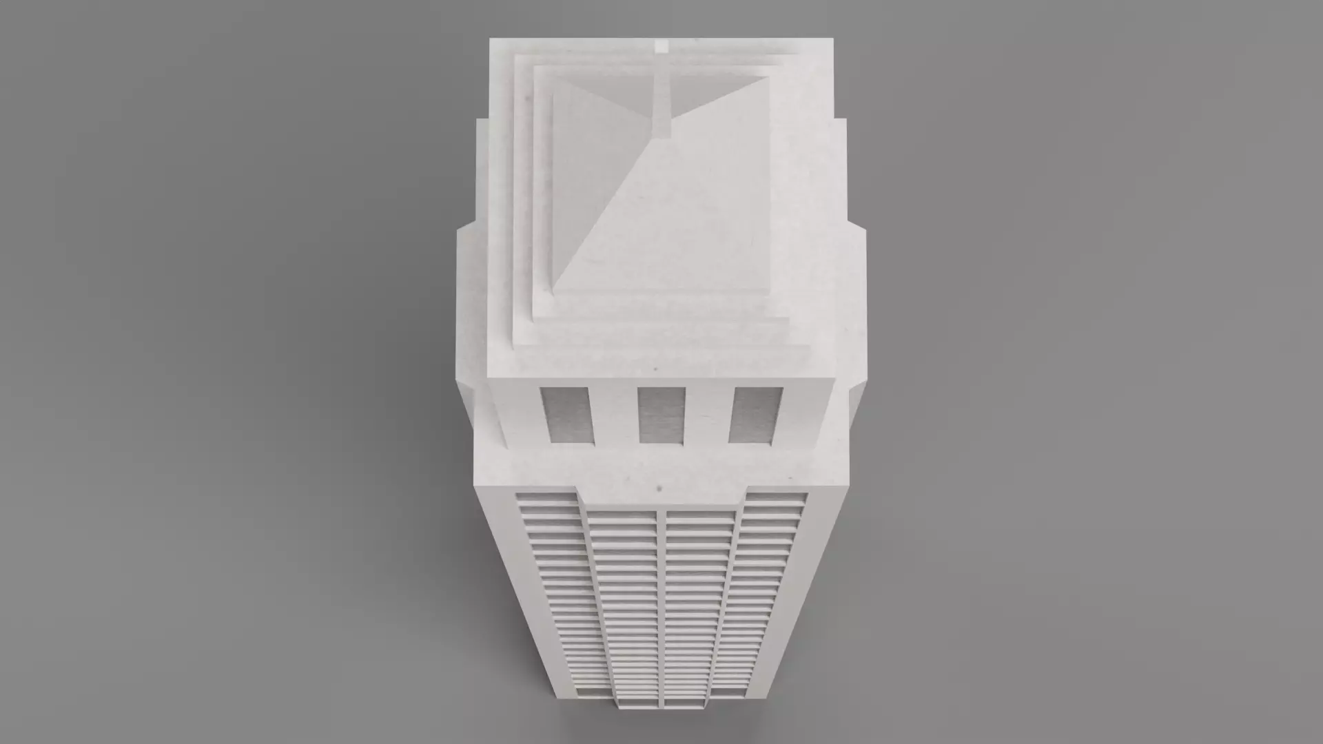 Paper Skyscraper V12 Low-poly 3D model_6