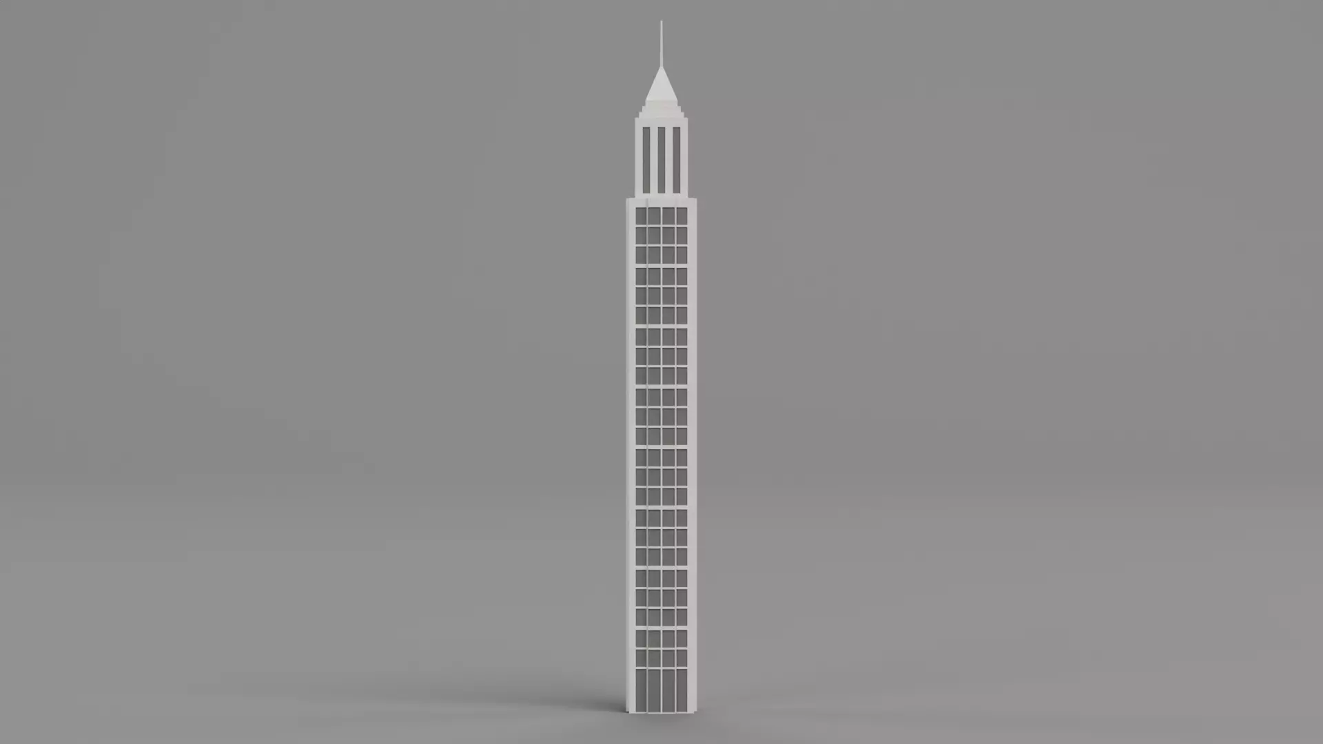 Paper Skyscraper V12 Low-poly 3D model_0