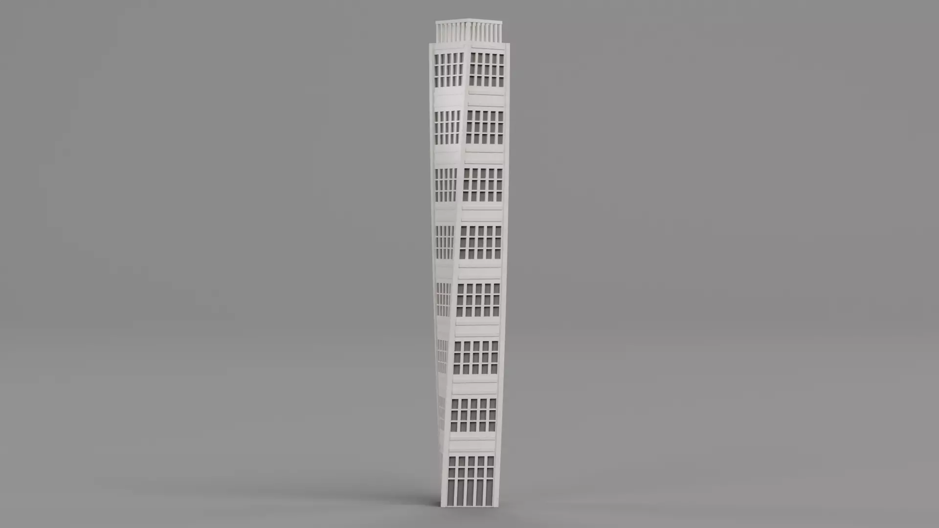 Paper Skyscraper Collection Low-poly 3D model_9