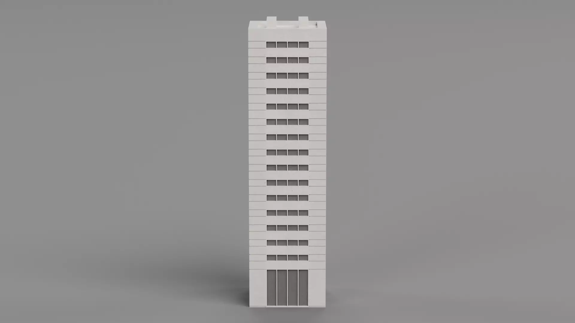 Paper Skyscraper Collection Low-poly 3D model_10
