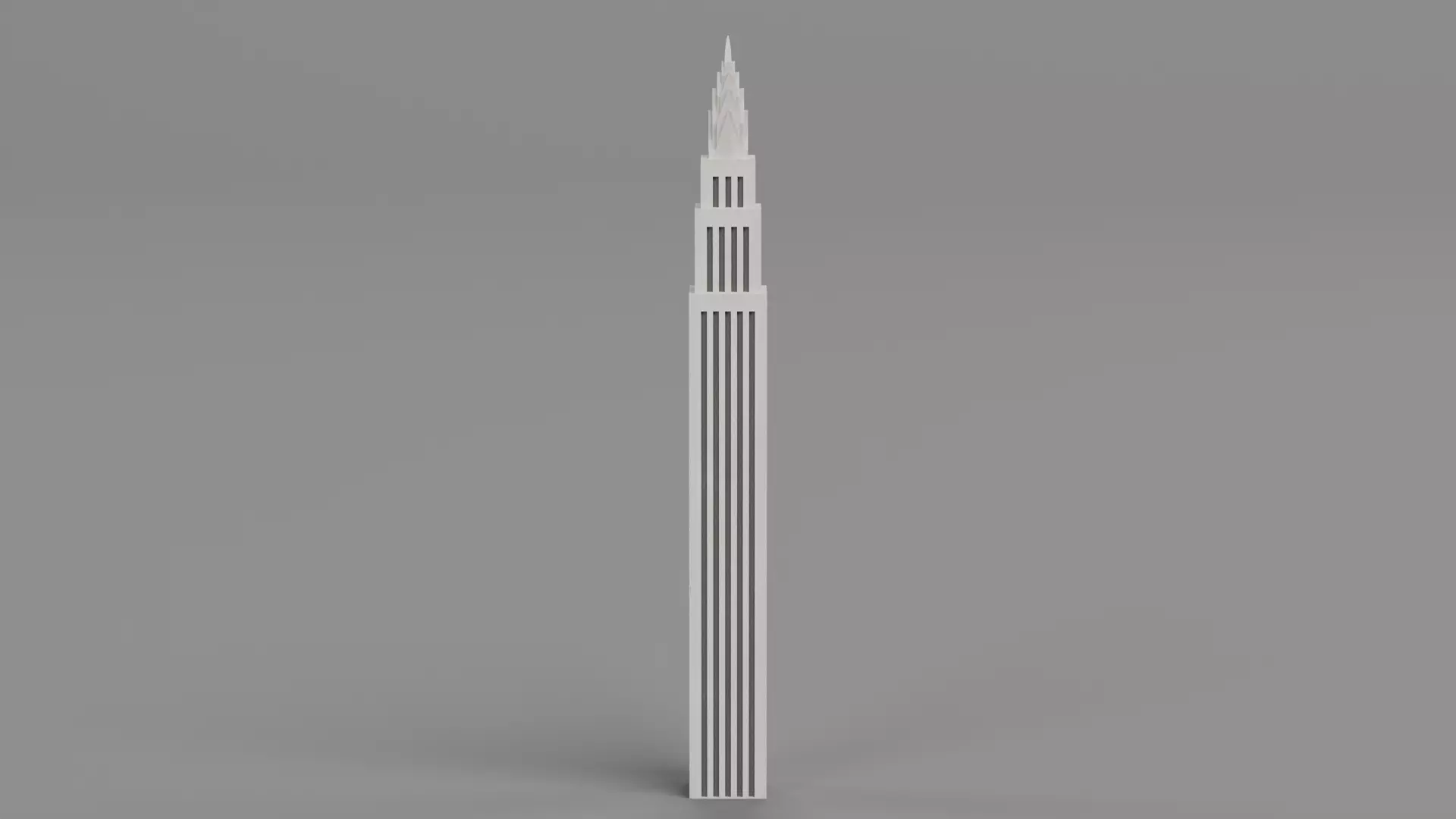 Paper Skyscraper Collection Low-poly 3D model_8