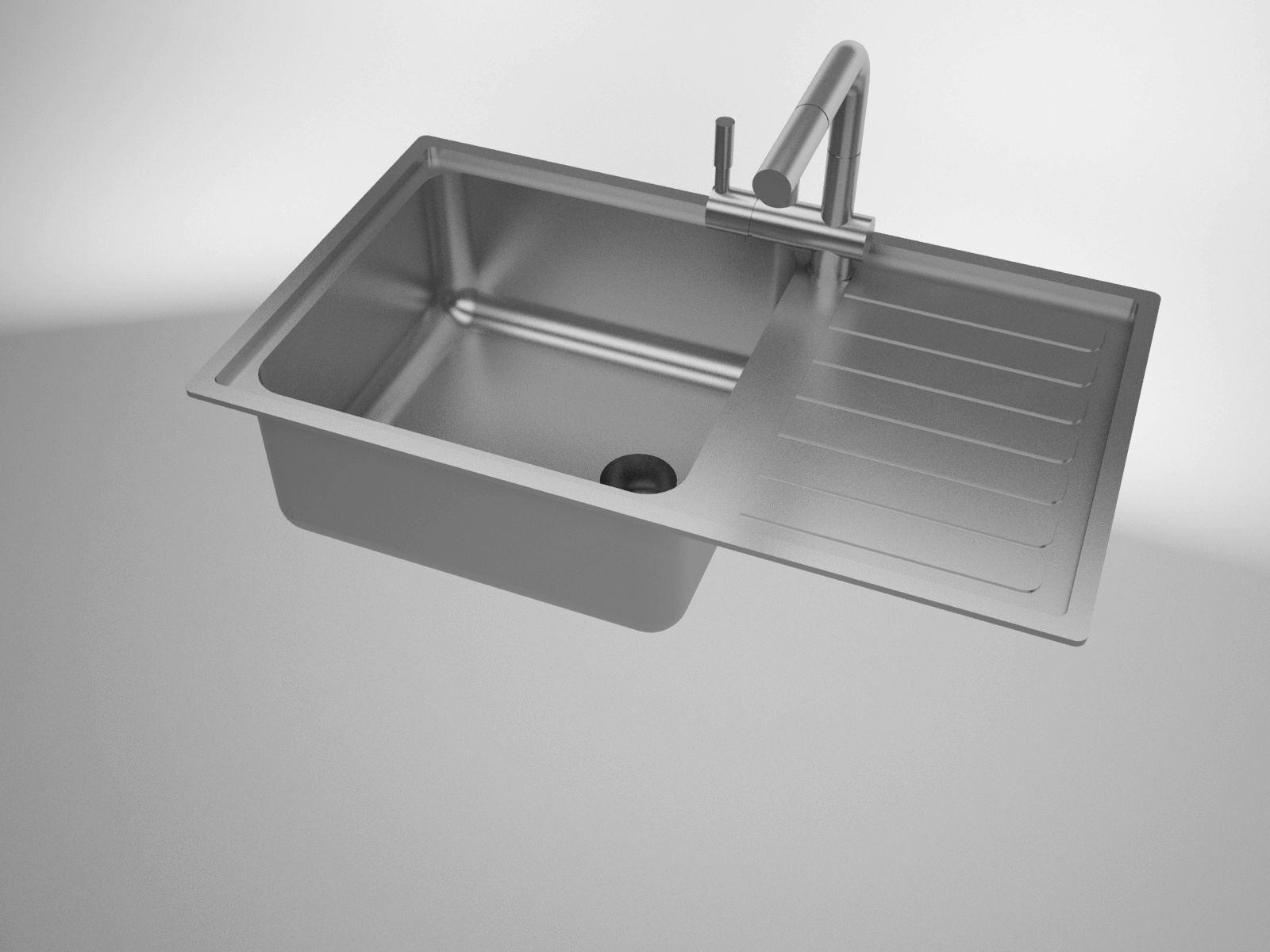 Sink Smeg Steel LGM861S-2 3D model_2