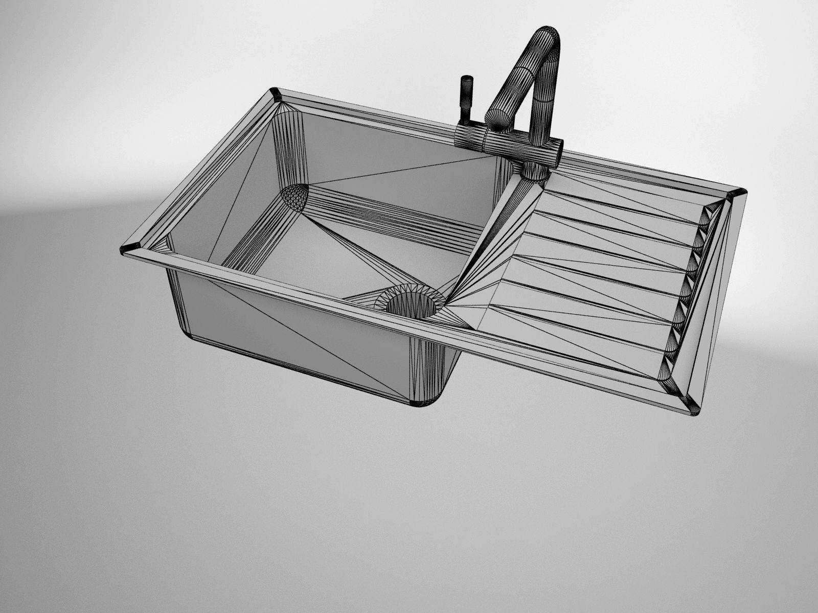 Sink Smeg Steel LGM861S-2 3D model_5