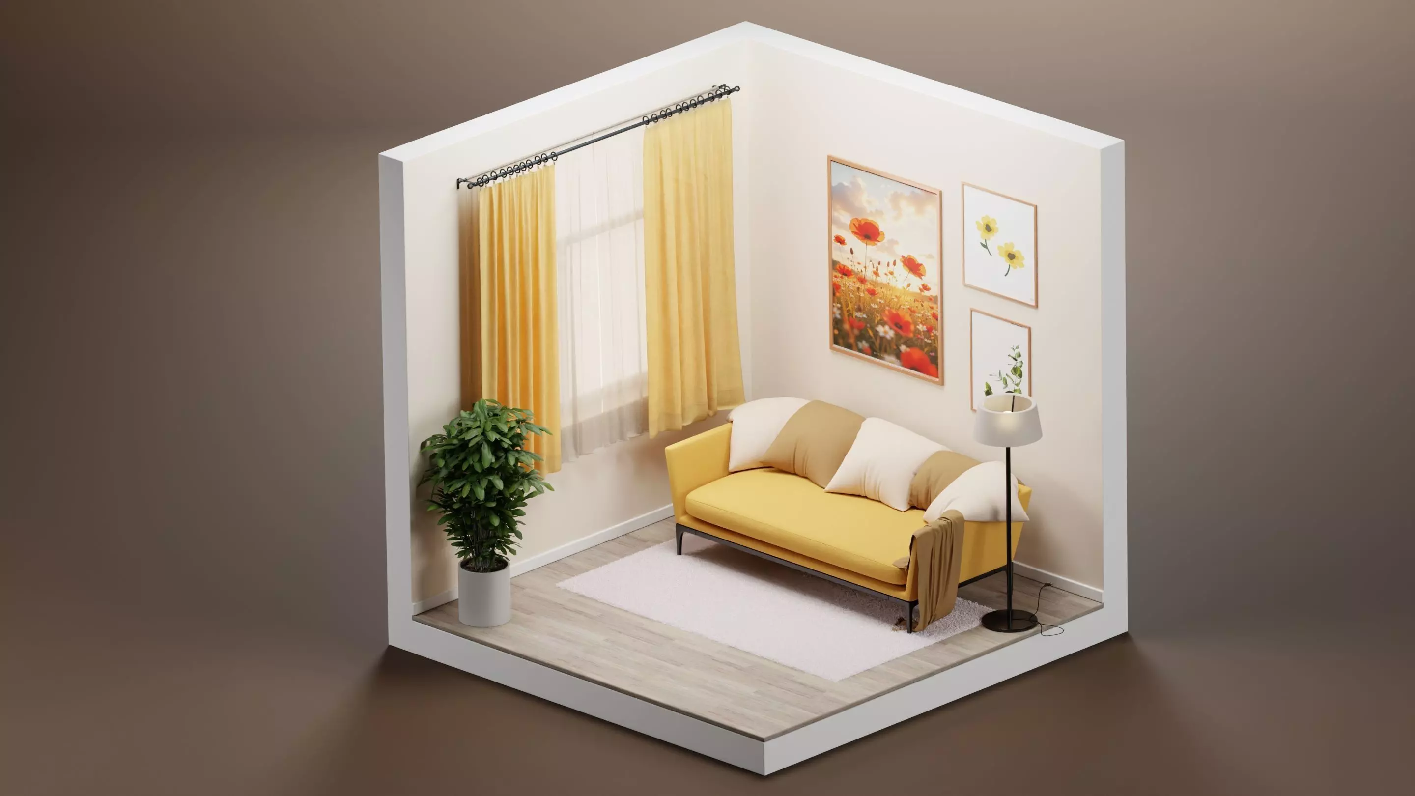 Living room 3D model_0