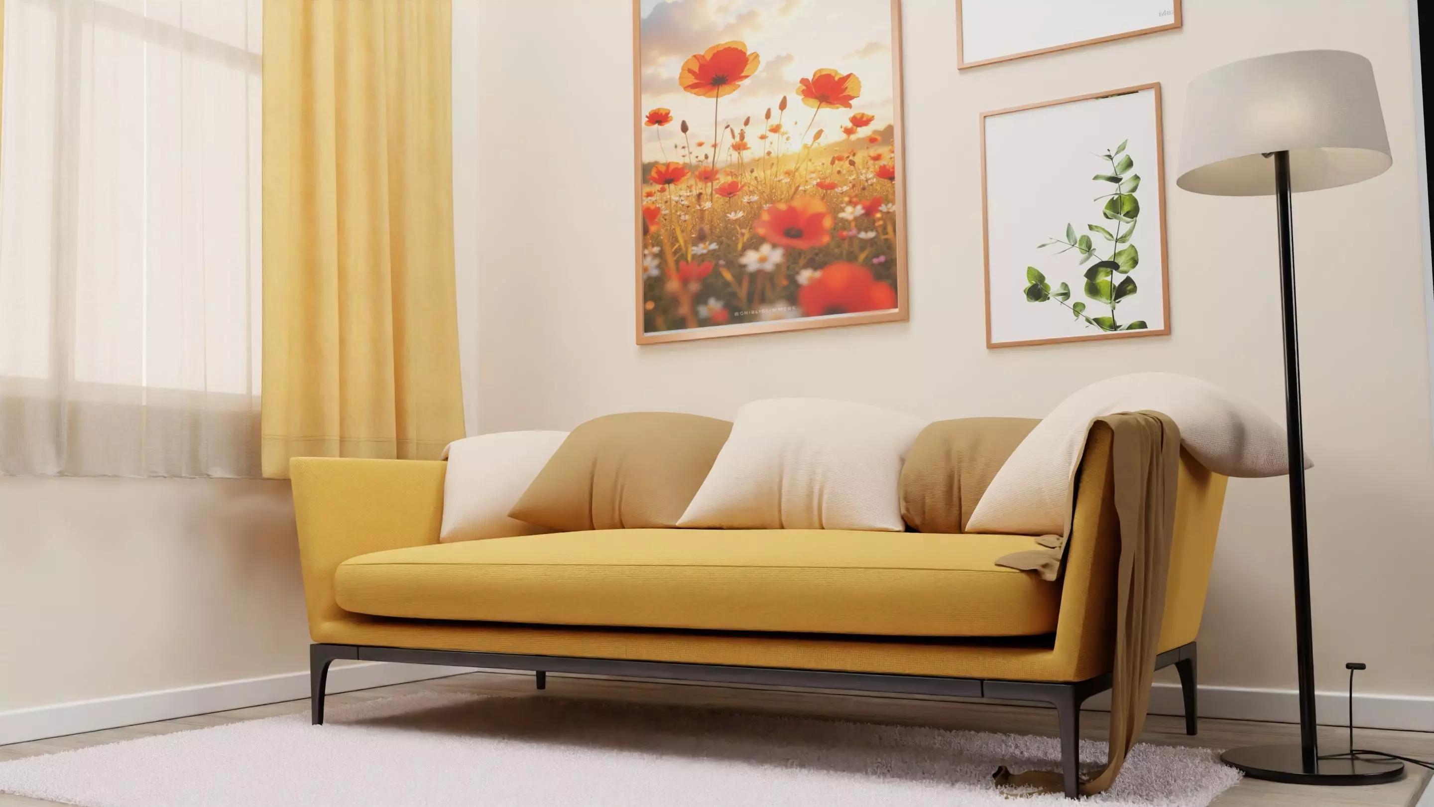 Living room 3D model_1