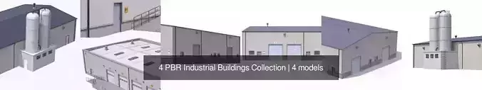 4 PBR Industrial Buildings Collection