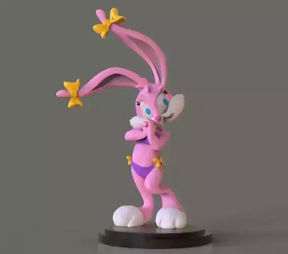Tiny Toon Adventures Babs Bunny 3D print model