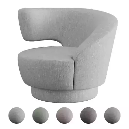 Interlude Home - Arabella Swivel Chair - 