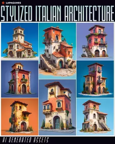 Stylized Italian Architecture