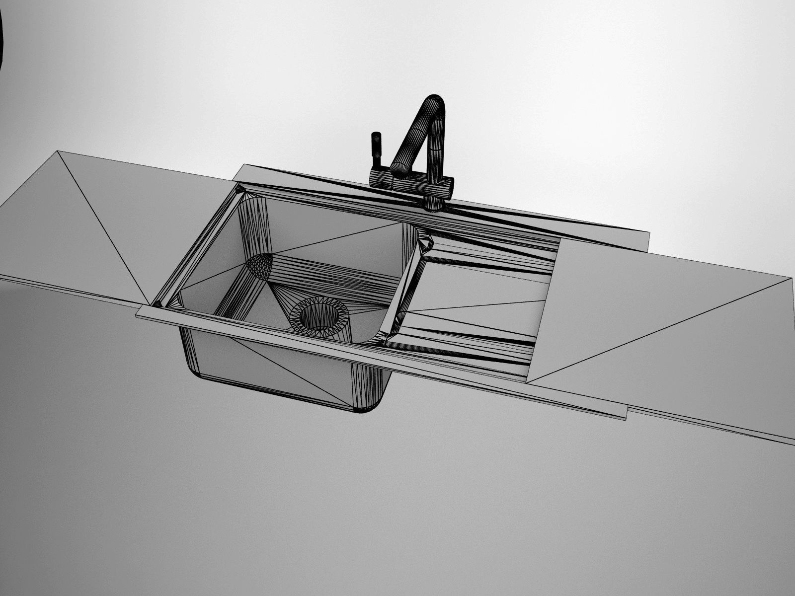 Sink Smeg  Steel Model LI91BS 3D model_3