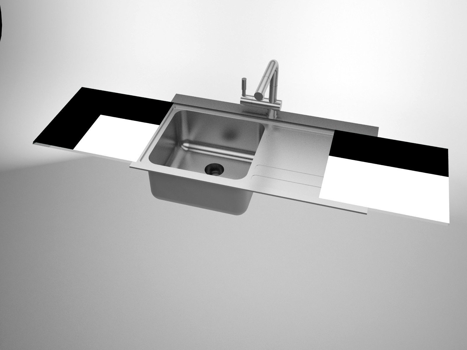 Sink Smeg  Steel Model LI91BS 3D model_4