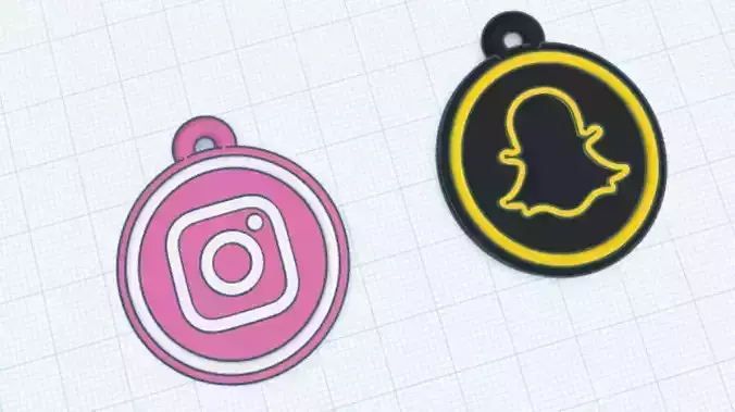 Instagram Snapchat App Icon bundle