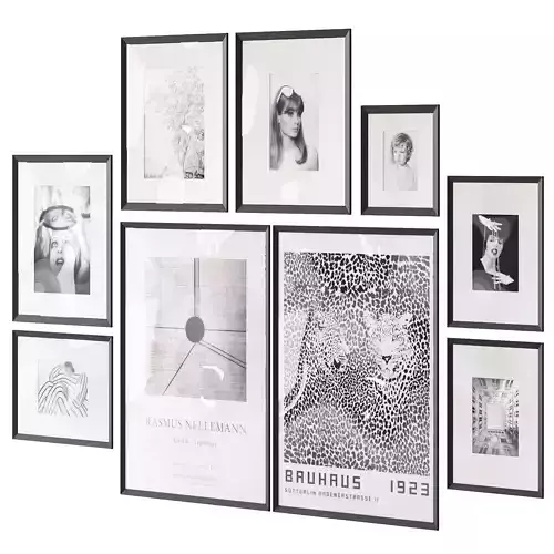 Black and White Pictures with Passe-Partout