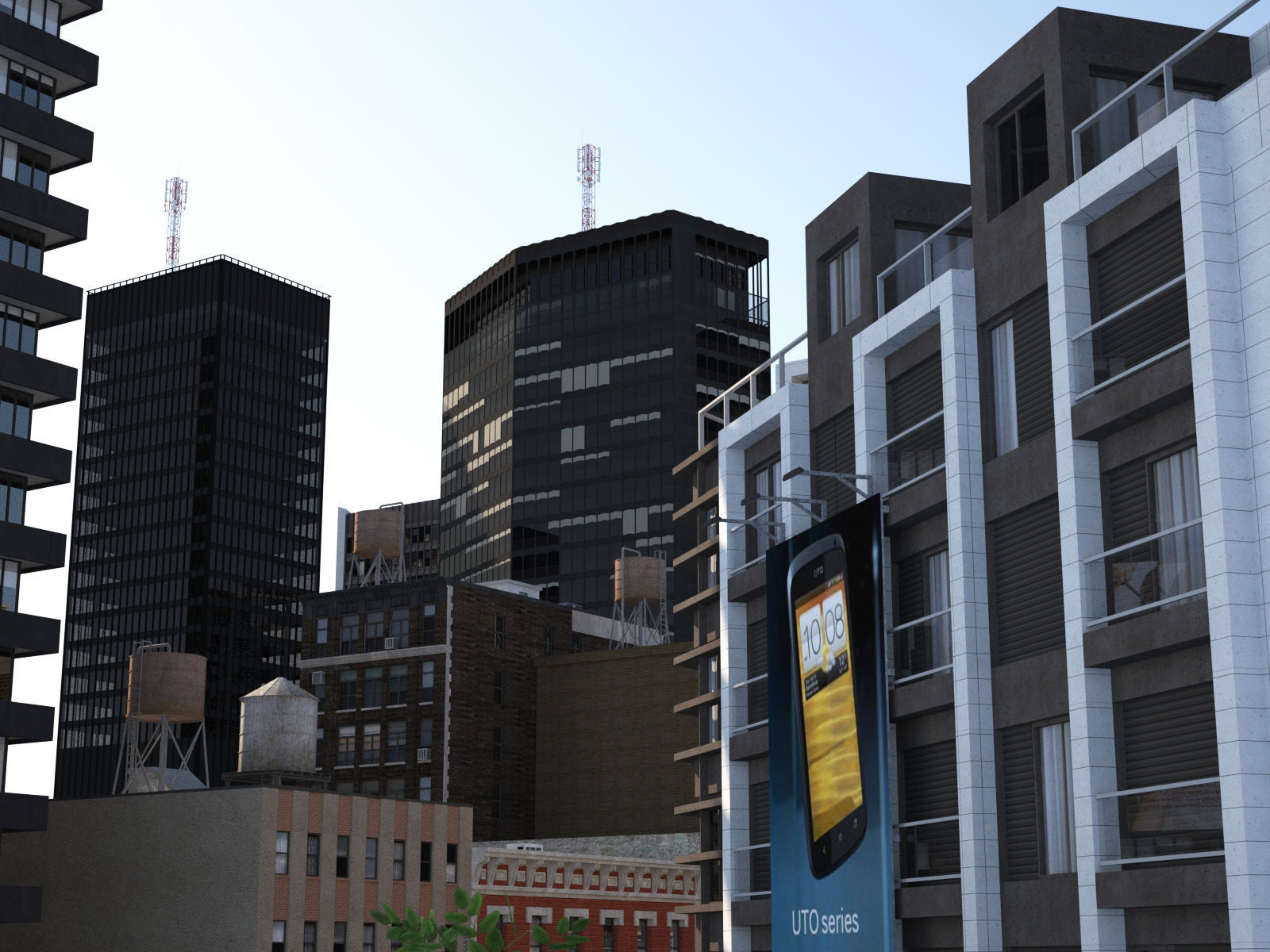 Dunkel City Low-poly 3D model_31