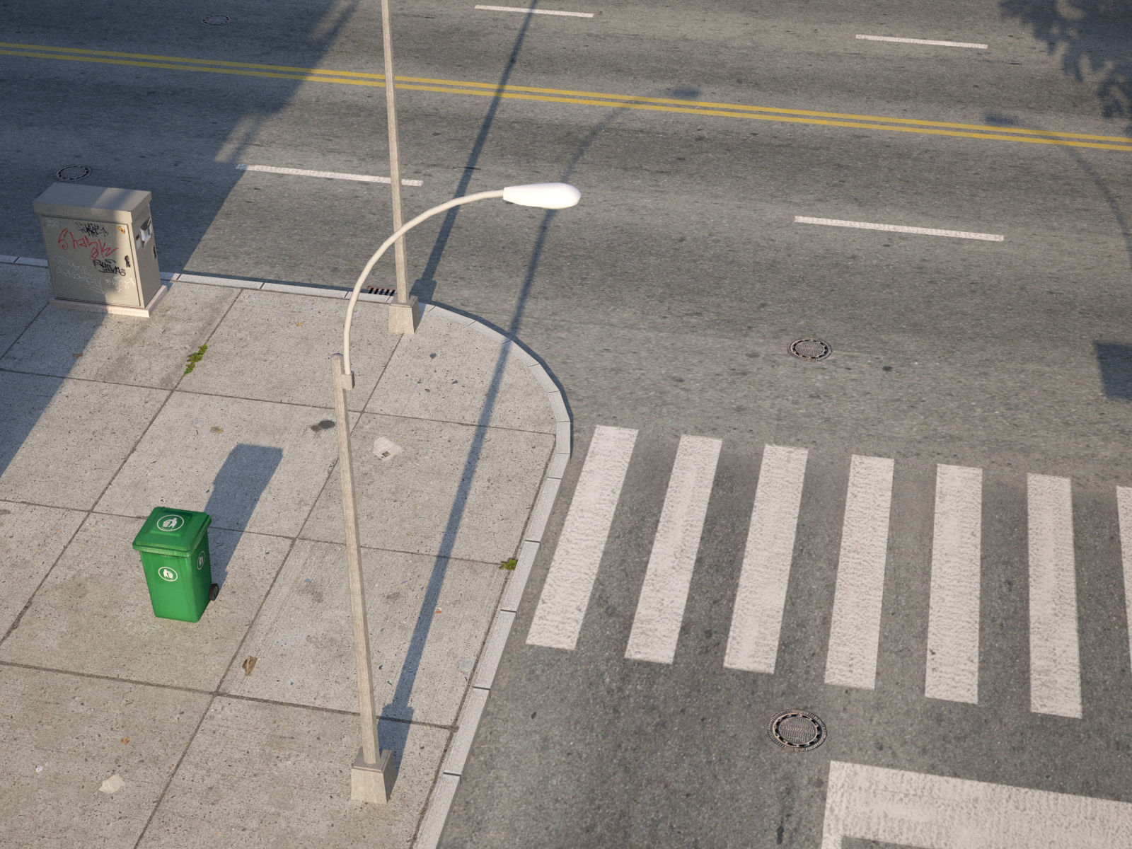 Dunkel City Low-poly 3D model_6