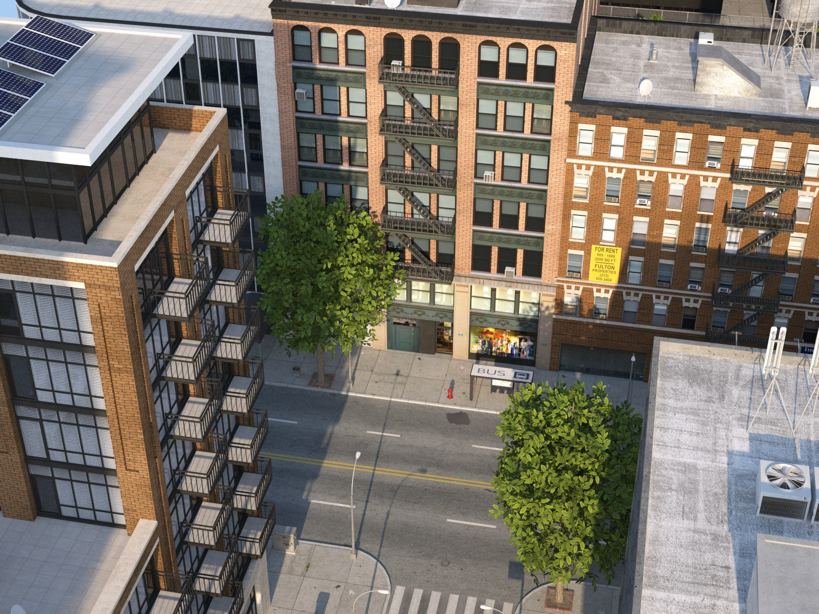 Dunkel City Low-poly 3D model_5