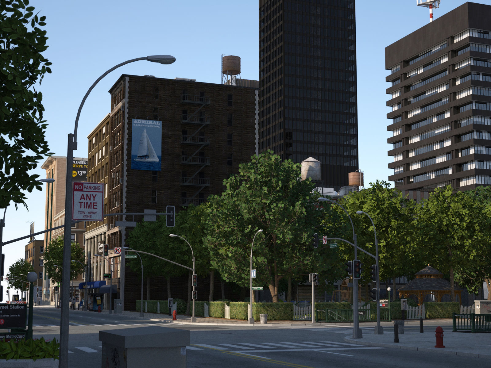 Dunkel City Low-poly 3D model_30