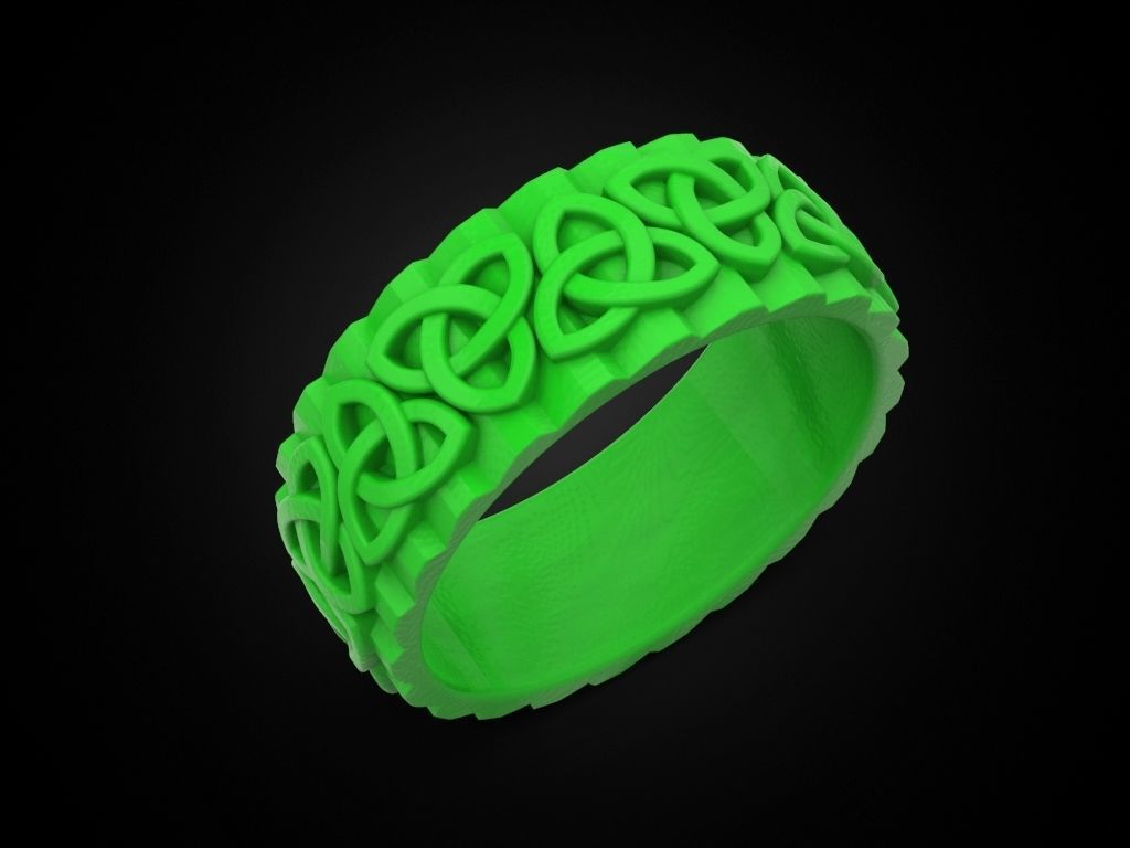 Wedding Ring 3D print model_7