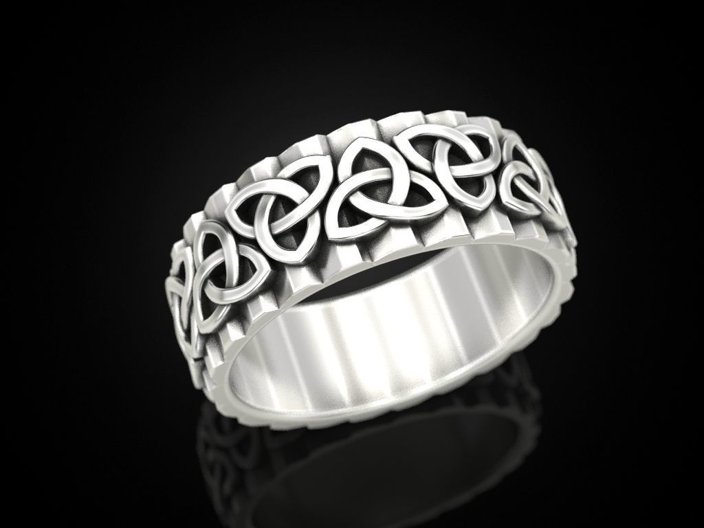 Wedding Ring 3D print model_2
