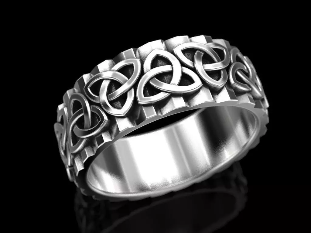 Wedding Ring 3D print model_0