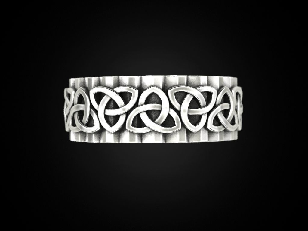 Wedding Ring 3D print model_4