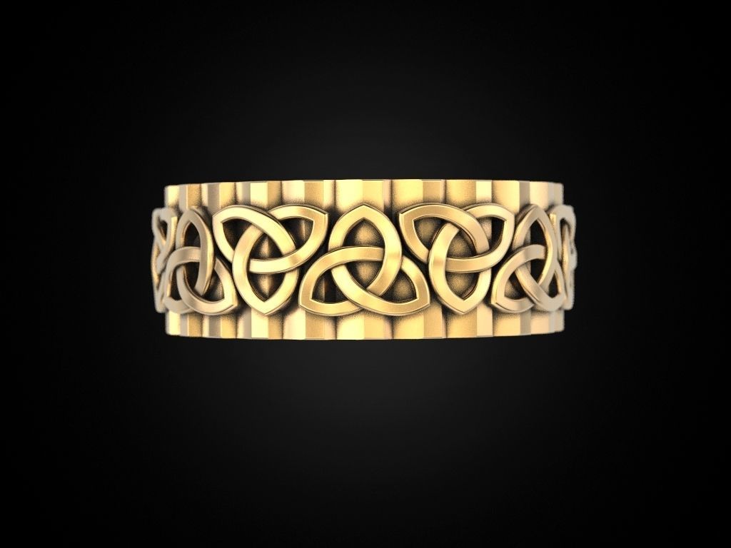 Wedding Ring 3D print model_10